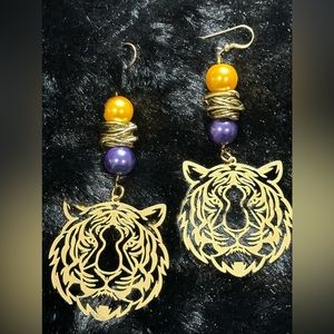 LSU Tiger Earrings